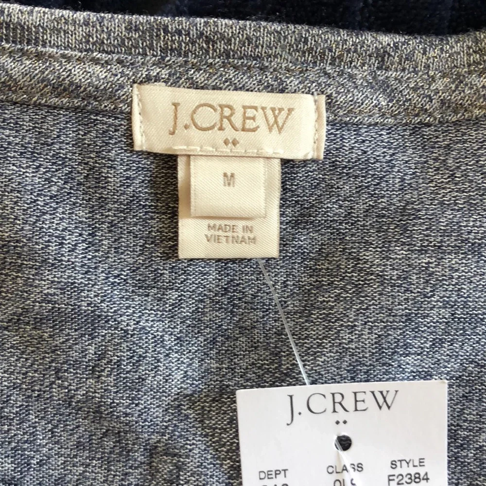 J Crew Liquid Silver Metallic Shirt Soft Reflective‎ Glow Top